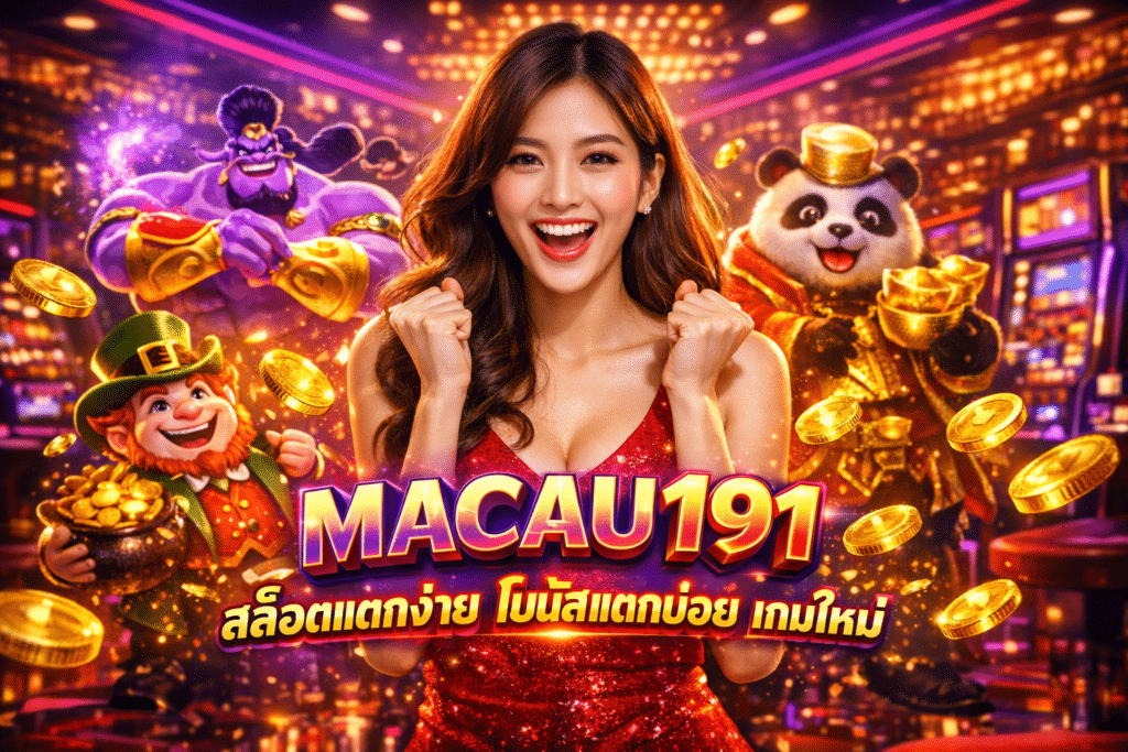 MACAU191 สล็อตแตกง่าย โบนัสแตกบ่อย เกมใหม่