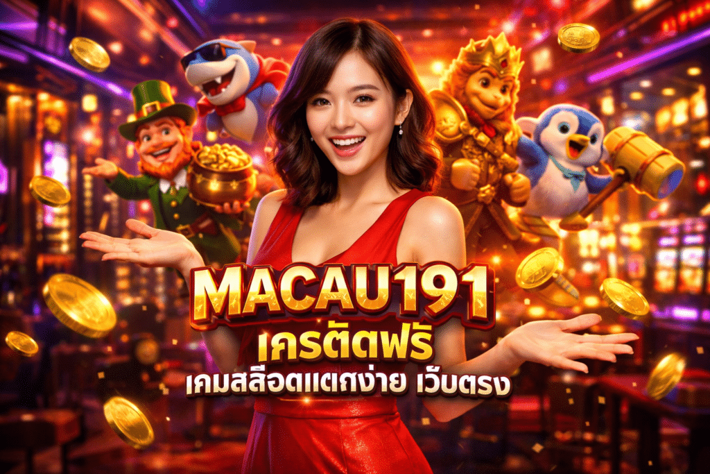 MACAU191 เครดิตฟรี เกมสล็อตแตกง่าย เว็บตรง